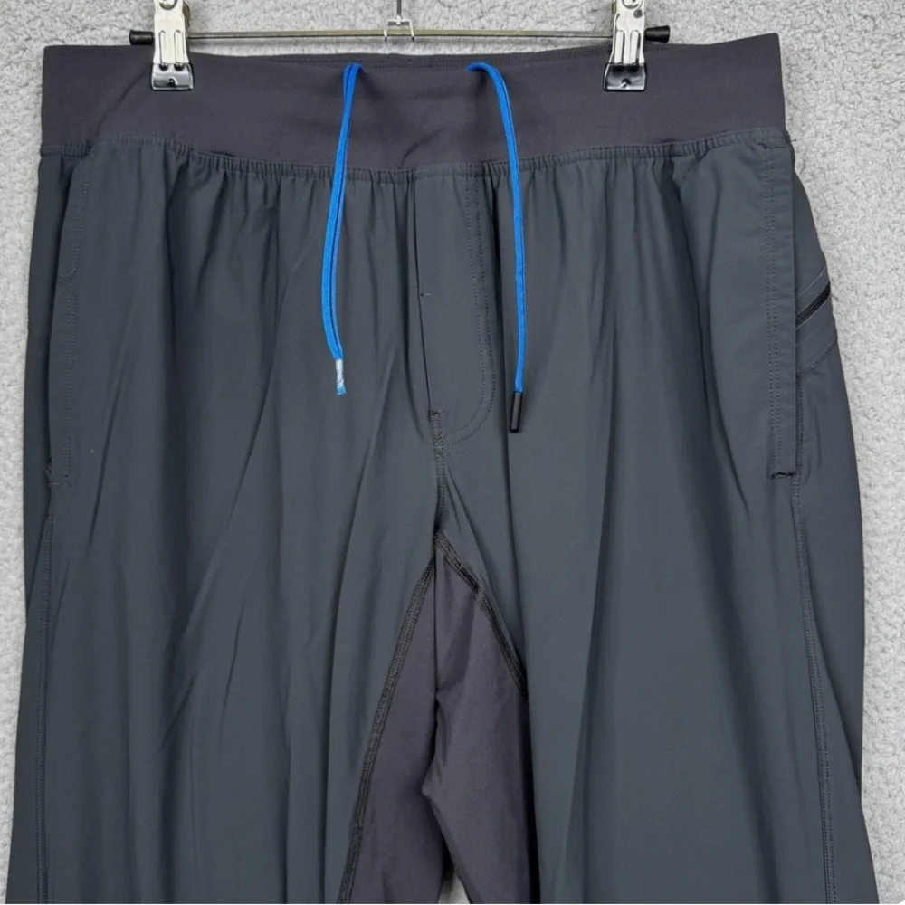 Lululemon Mens Track Pants Gray Studio Surge Gym Yoga